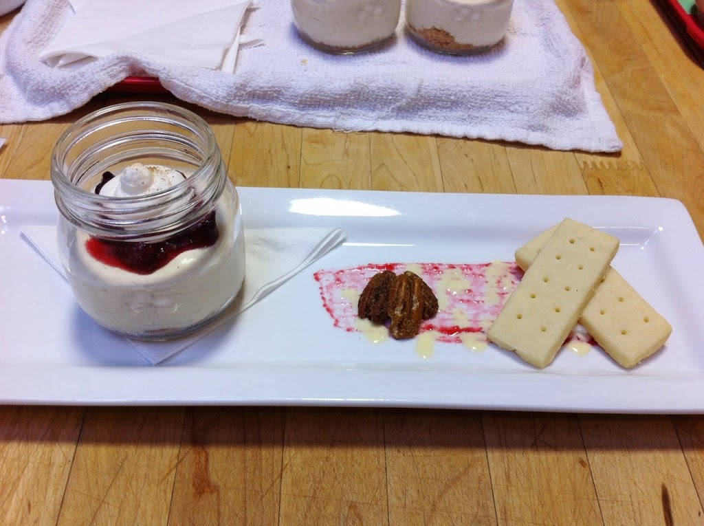 Scenes from a pastry kitchen.