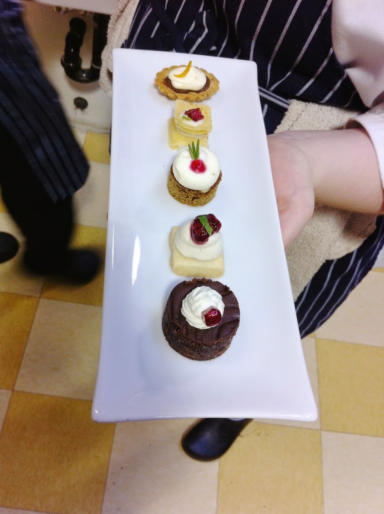 Scenes from the pastry kitchen.